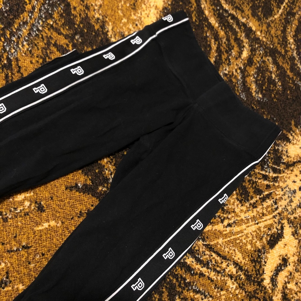 vs pink black leggings XS